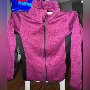 Marc New York Maroon Zip up Fleece Womens Medium